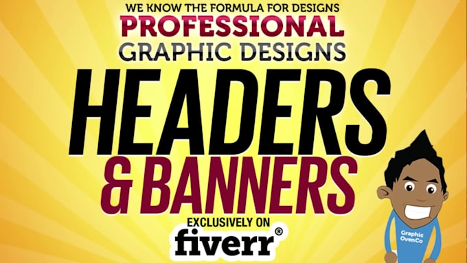 design amazing header or banner