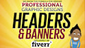 design amazing header or banner