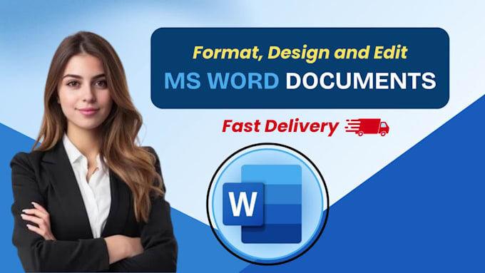 format, design and edit microsoft word documents professionally