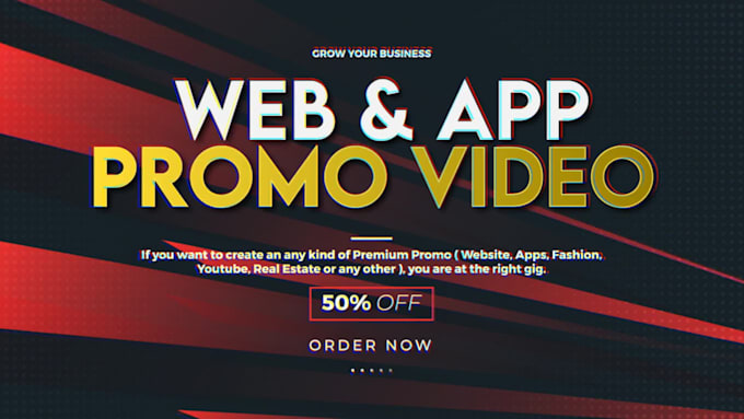 create an amazing website or app promo video