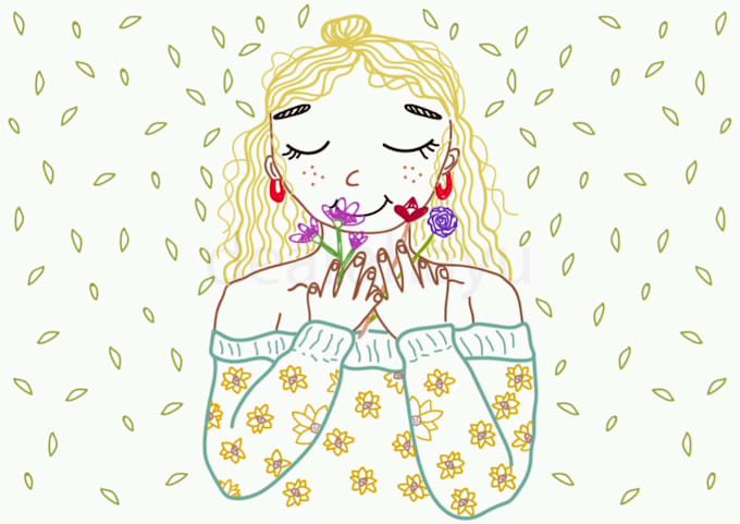 draw doodle line art illustrations