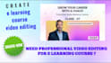 design e learning course video editing with voice over