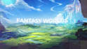 create a fantasy landscape, background illustration