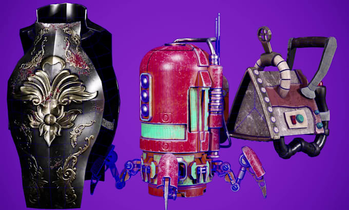 do 3d assets and props for your game
