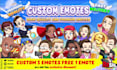 draw high quality custom emotes for twitch, discord, youtube