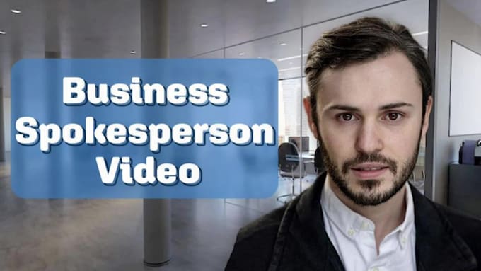 record a professional male spokesperson video for your corporate business