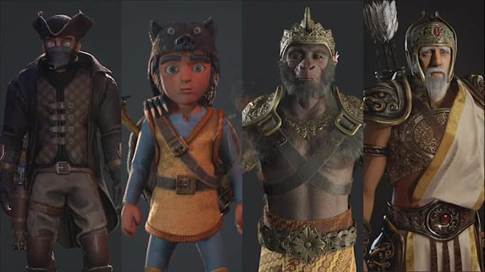 create a stunning 3d character model for your video game