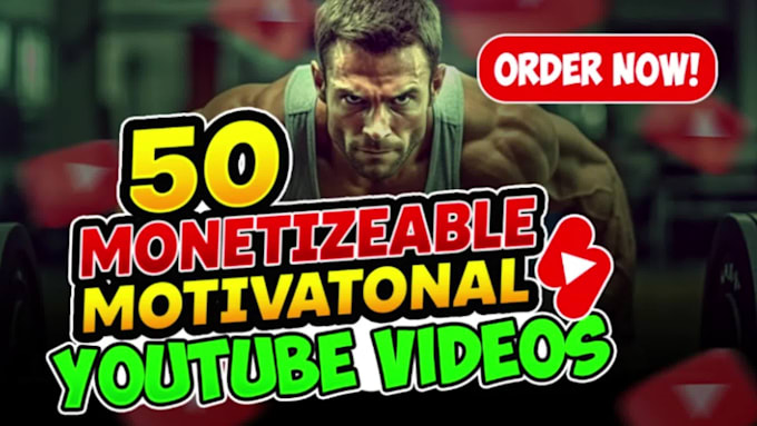 create monetizable motivational videos for youtube with thumbnail