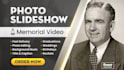 create beautiful memorial funeral photo slideshow video