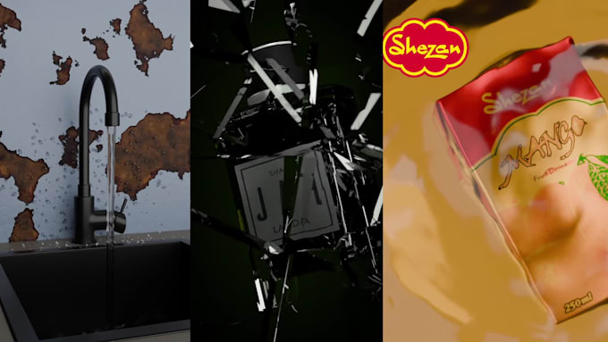 create a stunning 3d product animation and cgi commercial