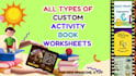 design custom worksheets and kids activity book cover design