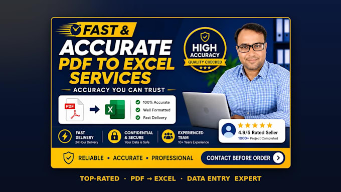 convert PDF and scanned documents to excel or CSV