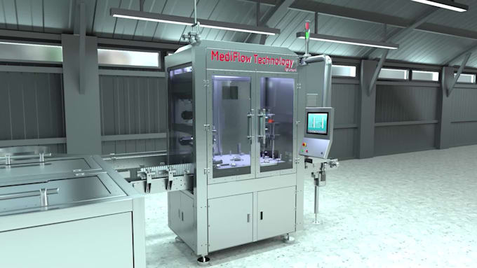 create 3d industrial animation