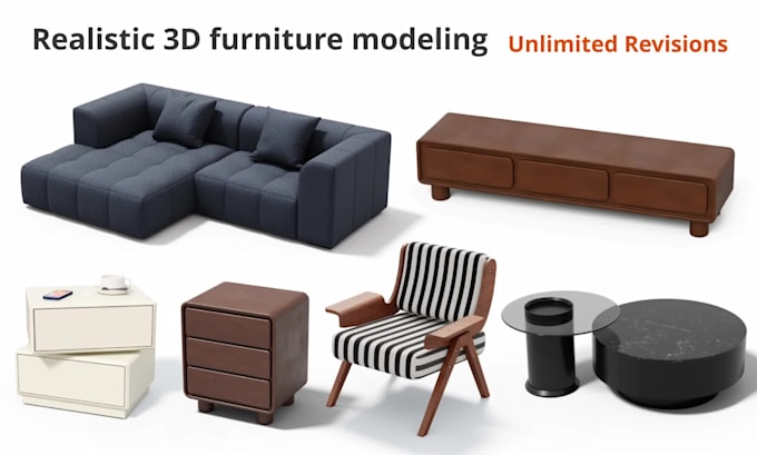 do 3d furniture models in c4d