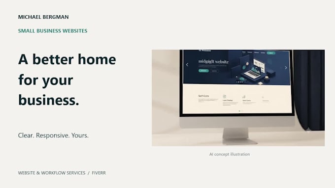 build a responsive wordpress website with SEO for your small business