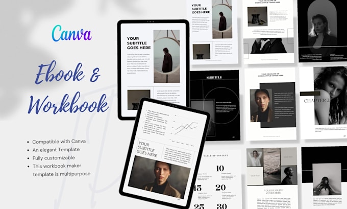 design minimal, professional ebooks on canva