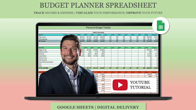 send you a personal finance budget google sheets spreadsheet