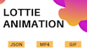 create custom lottie animation, json, gif, svg for app and website