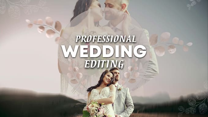 create professional wedding editing