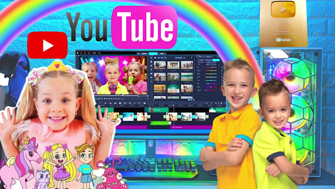 be kids video editor editing youtube kids video