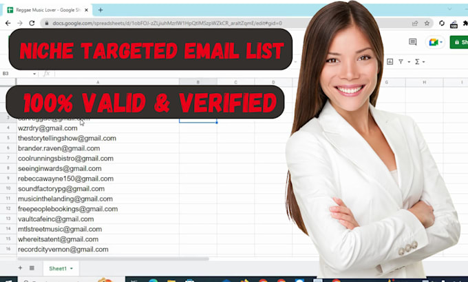 provide niche targeted email list, bulk email, email blast for email campaign