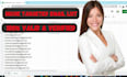 provide niche targeted email list, bulk email, email blast for email campaign