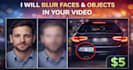 blur faces or objects in your video professionally