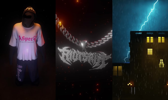 create a 3d animation promo for your clothing brand