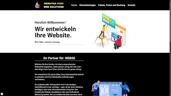 create a jimdo website for you