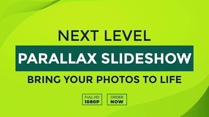 create 3d parallax slideshow video from your photos