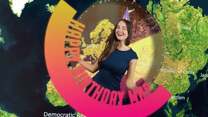 place your congratulatory video on a map
