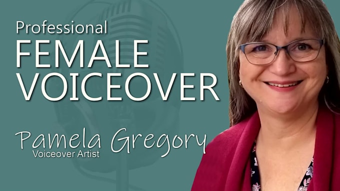 record a professional, american, female voice over