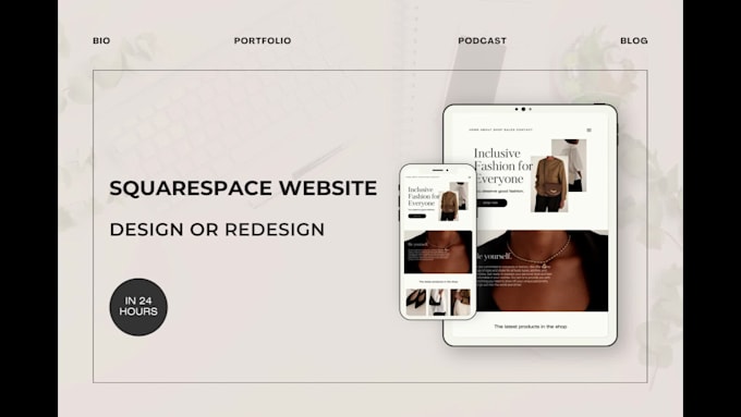 Do custom squarespace website design or redesign by Moeezyousaf1 | Fiverr