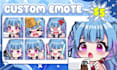 create chibi twitch emotes animated emotes vtuber emotes