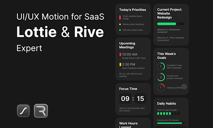 create lightweight lottie animation for web and apps