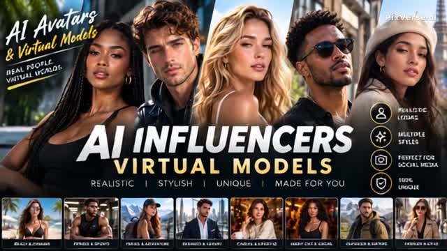 create hyper realistic ai influencers and virtual models