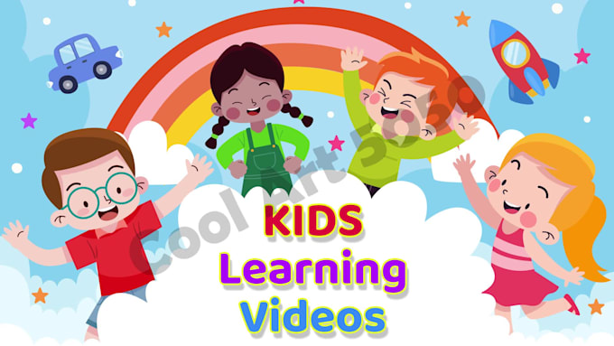 create 2d kids learning videos