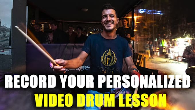 record your personalized video drum lesson