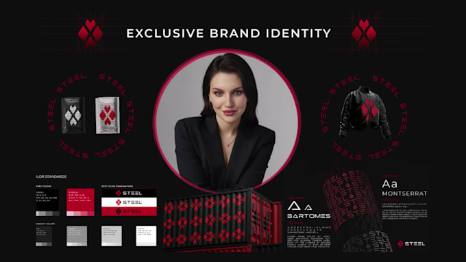 create a brand identity, brand book, brand style guide, logo