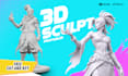 sculpt 3d model character, action figure, toys, and statue for 3d printing