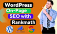 do wordpress onpage SEO with rankmath quickly