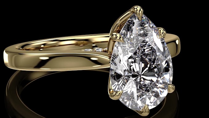 make 3d jewelry cad design and render