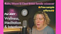 record a real human calm meditation or mindful voiceover