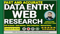 be an expert data entry typing work job, ms excel data entry and copy paste