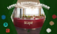 create realistic images for the lobby, reception desk
