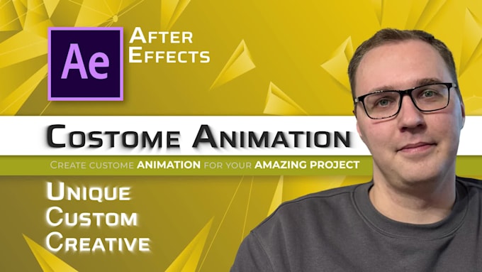Do any costume animation according to your wishes or edit template by ...