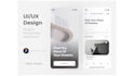 do clean and minimalist mobile app ui design