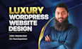 design a premium luxury wordpress website with modern branding
