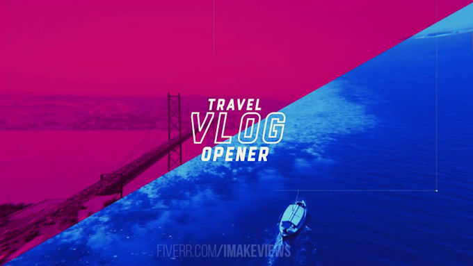 create intro for travel vlog channel videos