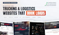 create logistics, trucking, dispatch, freight, cargo and moving company website